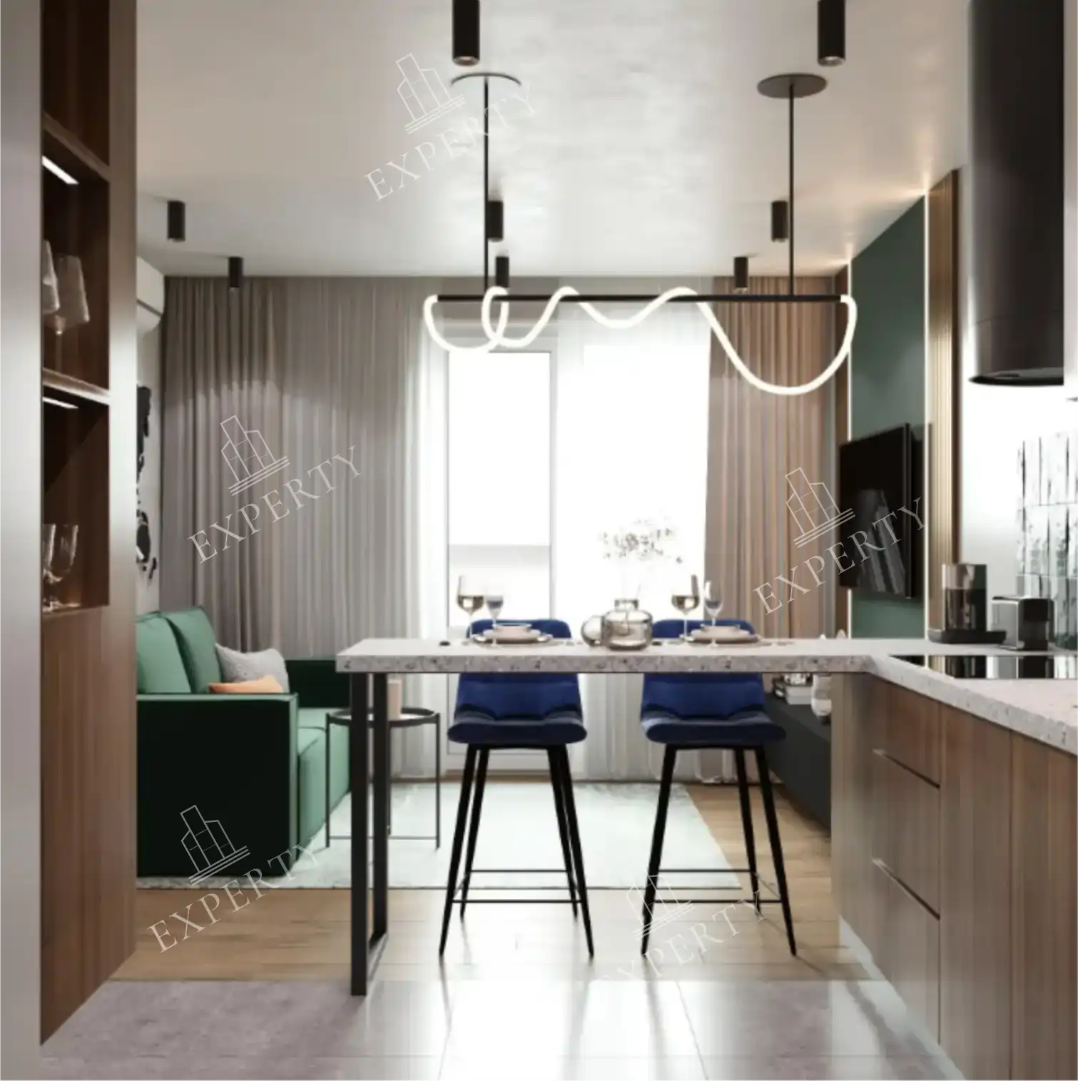 1-комнатная квартира ул. Родионова (ЖК Подкова) 